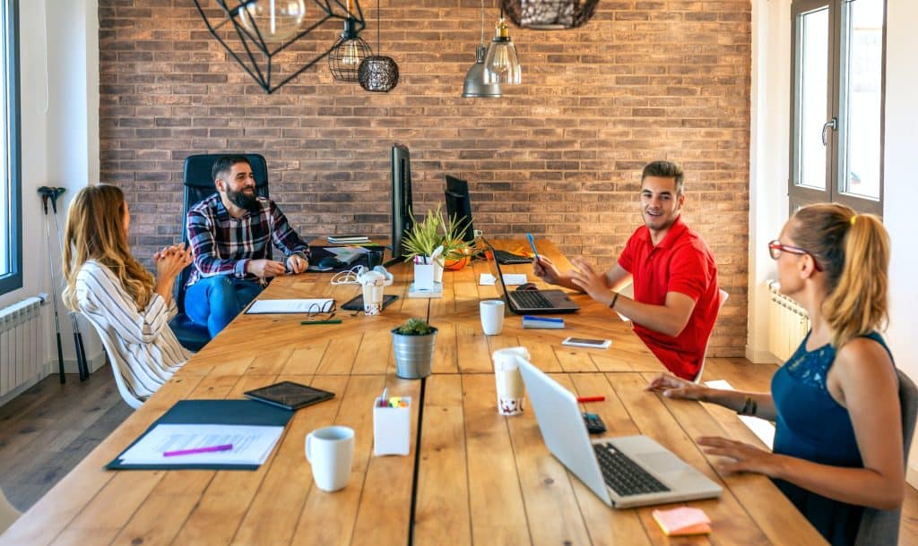 People in a business meeting in the office